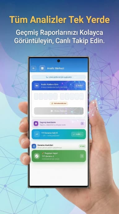 AnalizMatik Analiz Kodu Giriş Ekranı — Tek Kullanımlık Kod