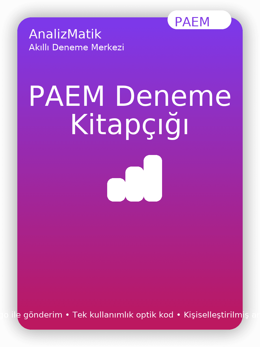 PAEM Deneme Seti 5'li